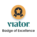 Viator Badge of Excellence Award for Top Rated Tour